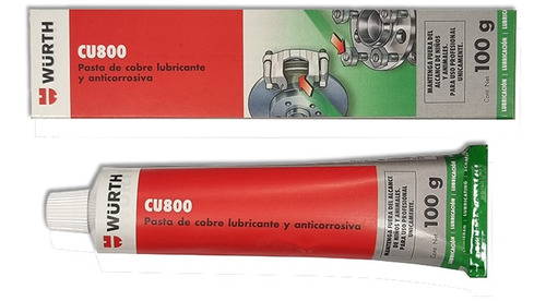 Pasta De Cobre Lubricante Y Anticorrosivo Cu 800 100gr Wurth