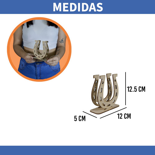 Servilleteros Mdf Herradura Vaqueros 12 Piezas Rockkings