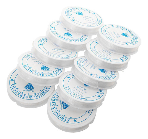 3 X 10x Elástico Para Enhebrar Cuentas, Cordones Cada Rollo