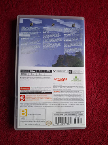 Minecraft Nintendo Switch Original (Usado)