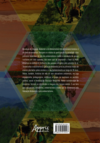 Narrativas da Educação Ambiental e do Ambientalismo em um Contexto Histórico, de Passos, Ana Beatriz Dalla. Editorial Appris Editora e Livraria Eireli - ME, capa mole em português, 2021