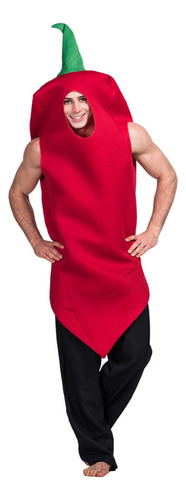 Divertido Disfraz De Fiesta De Pimiento Rojo For Halloween