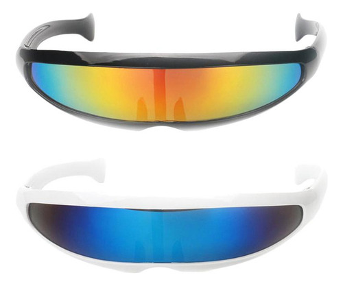 2 Par De Gafas Estrecha Con Forma De Cíclope Accesorio