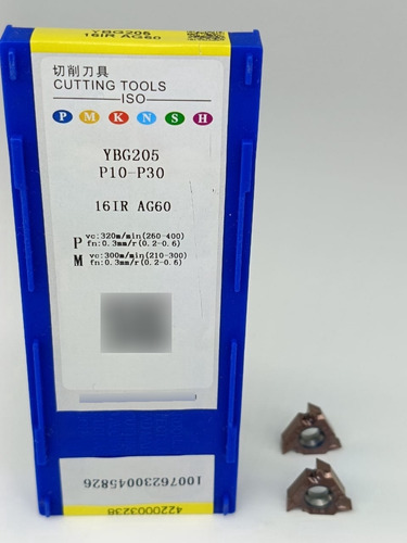 Mmt16ir-ag60-ybg205 Insertos De Carburo Roscado Interior