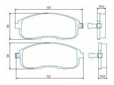 Kit Pastilha De Freio Dianteira E Traseira Sentra 2015 Novo