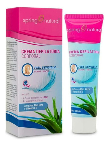 Crema Depilatoria Piel Sensible 100gr Spring Natural Premium