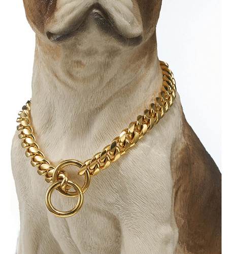 Cnn Collar Cadena Para Perro Grande, Gargantilla Cubana Y