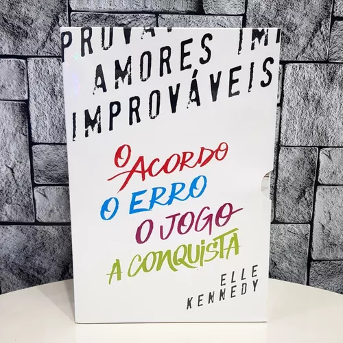 Box Amores Improváveis - Série Completa ( Coleção 5 Livros ) ( Novo /  Lacrado ) - Elle Kennedy - Editora Paralela - O Acordo , Erro , Jogo ,  Conquista , Legado