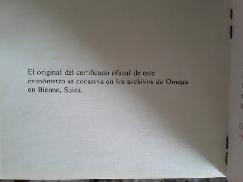 Garantia De Reloj Omega (Usado)