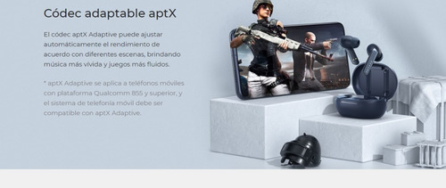 Imagen 8 de 9 de Auriculares Inalámbricos Haylou W1 T60 Azul Qualcomm Aptx