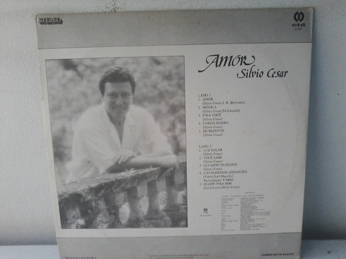 Lp Sivio Cesar - Amor - 1985 - Estado De Novo (Usado)