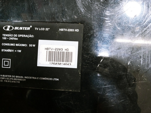 Placa Principal Tv Buster Hbtv-2203 Hd 0091801698a(20090209) (Usado)