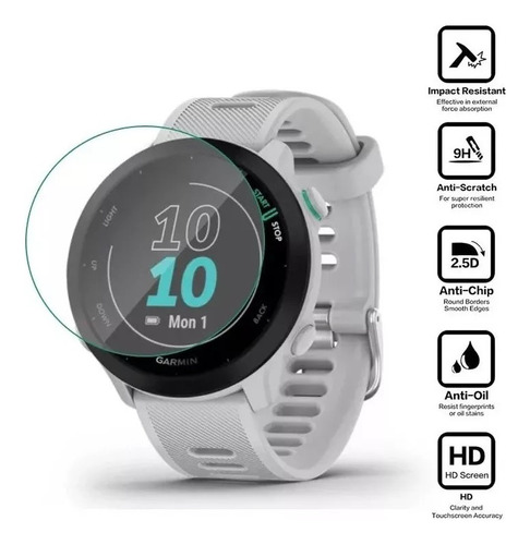 Kit 2 Películas De Vidro Compatível Com Garmin Forerunner 55