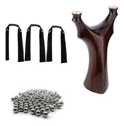 Resortera Profesional De Madera. Collection 5 Marrón Oscuro