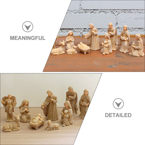 Set De Pesebre Navideño Con Decoración Religiosa