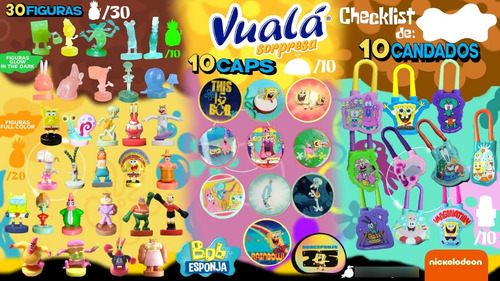 10 Pza A Escoger Colección Figuras Vuala Bob Esponja 2024 (Usado)
