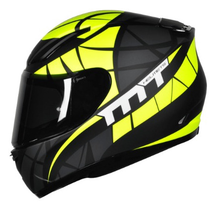 Capacete Mt Revenge I Speeding Preto/amarelo Fosco