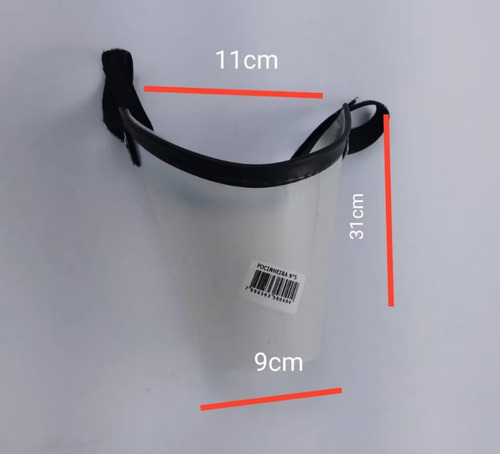 Focinheira Cirugica Passeo Para Cão Pequeno Emédio Porte,1á5 Branco Médio