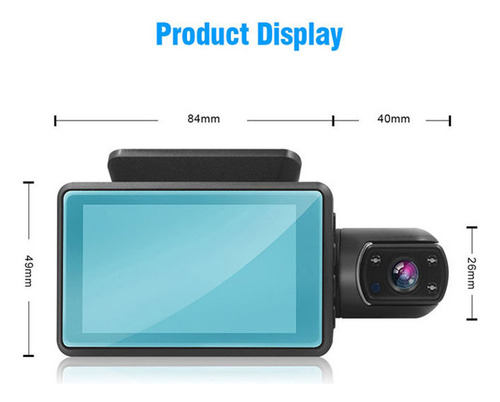 Cámara De Control Dual De 1080p Frontal E Interior, Visión N
