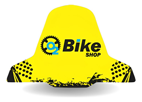 Paralama Traseiro Mtb Bike O2 Bike Shop Freeride Downhill Cor Amarelo