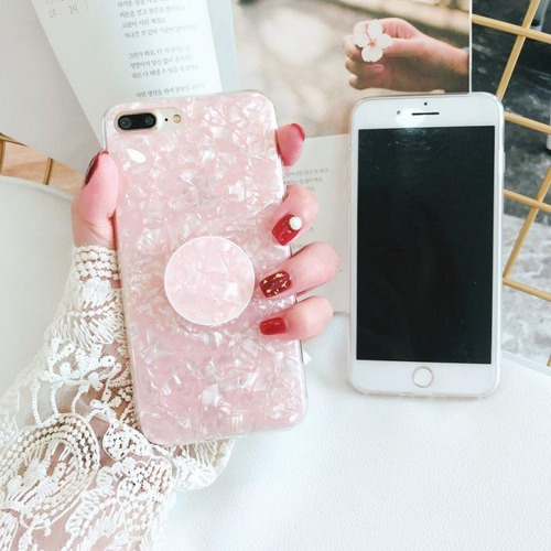 Case Marmol + Pop iPhone Galaxy Huawei Dama Hombre Mujer