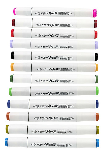 Marcadores 72 Colores Plumones Punta Pincel Doble Punta Fine