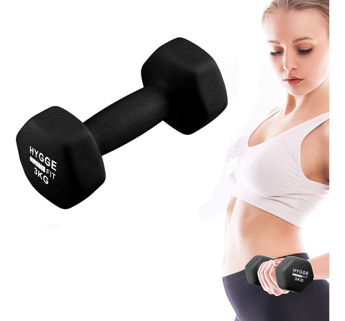 Mancuerna Pesa 3 Kg Recubierta Neoprene Funcional Fitness