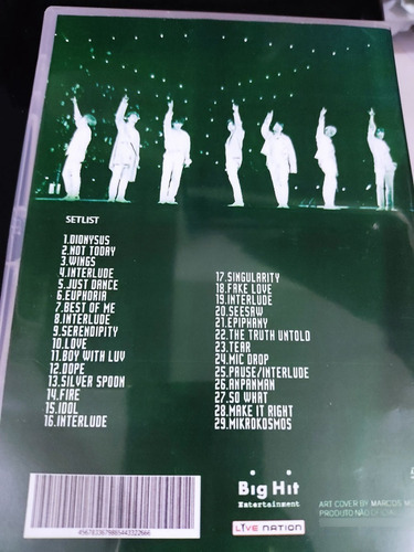 Dvd Bts Love Yourself Tour São Paulo (map Of The Butter)