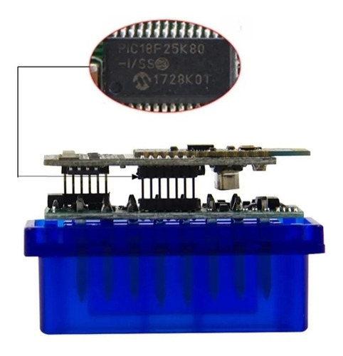 Imagem 8 de 9 de Scanner Elm327 Obd2 Bluetooth Vs 1.5 Placa Dupla Pic 8f25k80