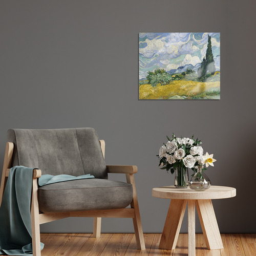 Cuadro Acrilico Premium Van Gogh Campo Trigo Con Cipreses