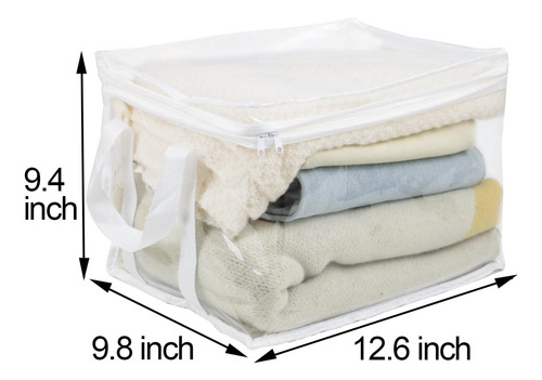 3 Bolsas De Almacenamiento Transparentes Libros, Ropa, ...