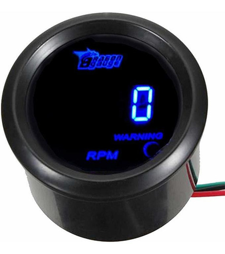 Esupport Coche 2  52mm Tacho Medidor Digital Azul Rpm Tacóme