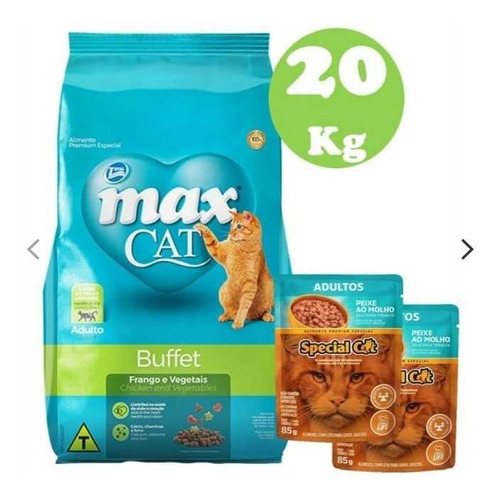 Max Cat Gato Buffet 20kg + Regalo