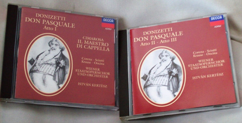 Donizetti Don Pasquale Cimarosa Maestro Di Capella 2 Cds (s)