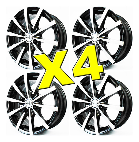 Kit X 4 Llantas Deportivas Eb R15 + Envio O Instalación