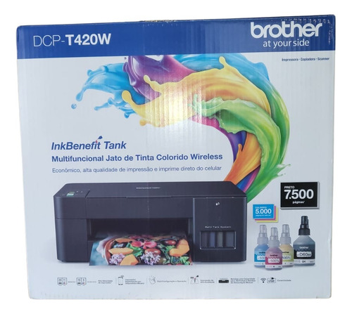 Multifunción Brother Dcp T420w Sist Continuo Wifi + Resma 