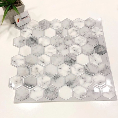 Azulejo Vinilo  Hexagonal Autoadhesivo 3d Holzboden 3 Colore