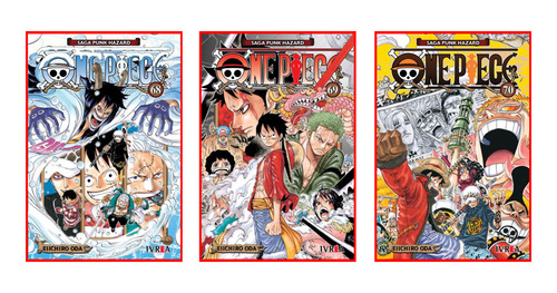 Combo One Piece 68 A 70 - Manga - Ivrea