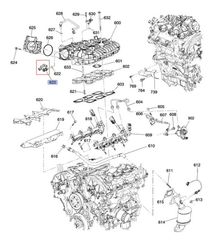 Valvula Evaporadora Canister Cadillac Cts V6 3.6l 2013