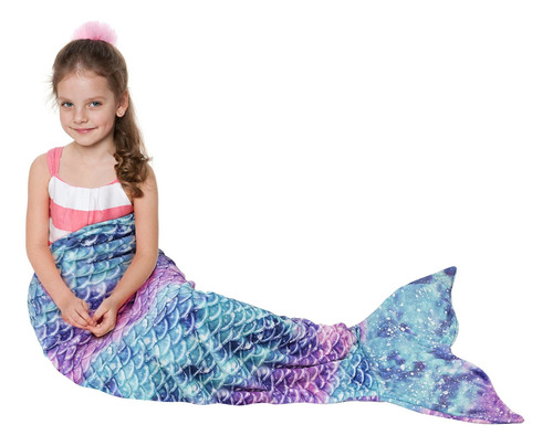 Catalonia Kids Mermaid Tail Blanket, Super Soft Plush Flanne