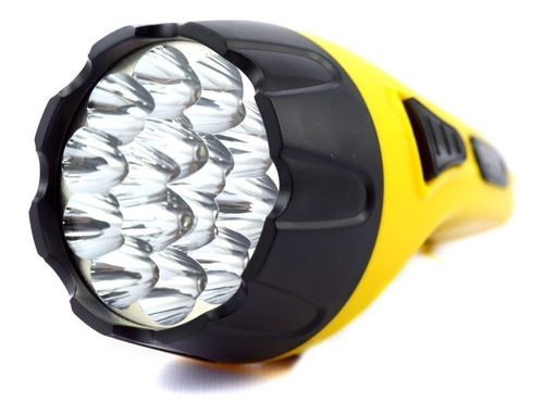 Linterna Foco Grande 15 Super Leds Brillantes Duración 12 Hs