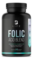 Comprar Folic Acid Blend B Life Ácido Fólico 240 Cápsulas Con Espinaca Sin Sabor