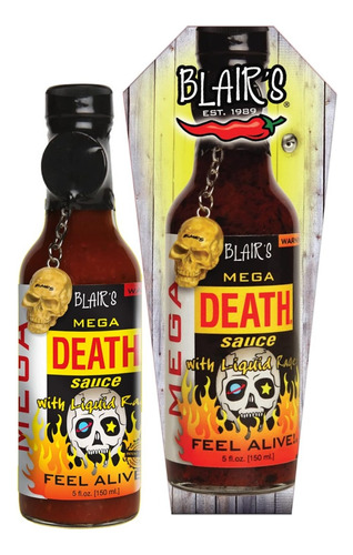 Salsa Picante Blair's Mega Death Con Furia Líquida 5 Onzas
