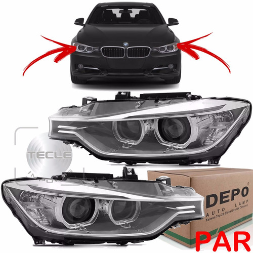 Farol Bmw Série 3 318i 320i 325i Ano 2013 2014 2015 Led Par