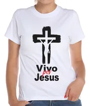Comprar Camiseta Baby Look Vivo Por Jesus Gospel Deus Religiosa