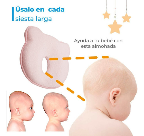 Caviglte Almohada Cojin Foam Para Bebe Reposa Prevenir