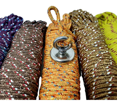 Fixador Magnético 20mm Aprox. 6kg Corda Ímã Neodímio Pesca