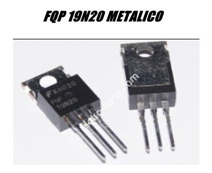 Transistor Fqp19n20 , Fqp 19n20 Metalico