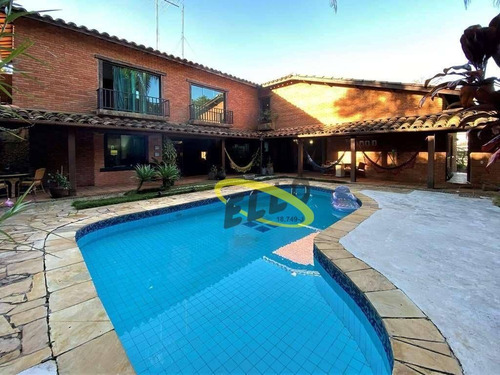 Imagem 1 de 30 de Chác. São João 3 Dorms (1suíte) Casa Rústica Linda, Piscina, Gourmet! - Ca5153