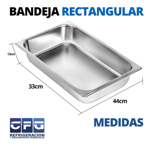 Bandeja Acero Inoxidable 44 X 33 X 13 Cm Fuentones- Asaderas